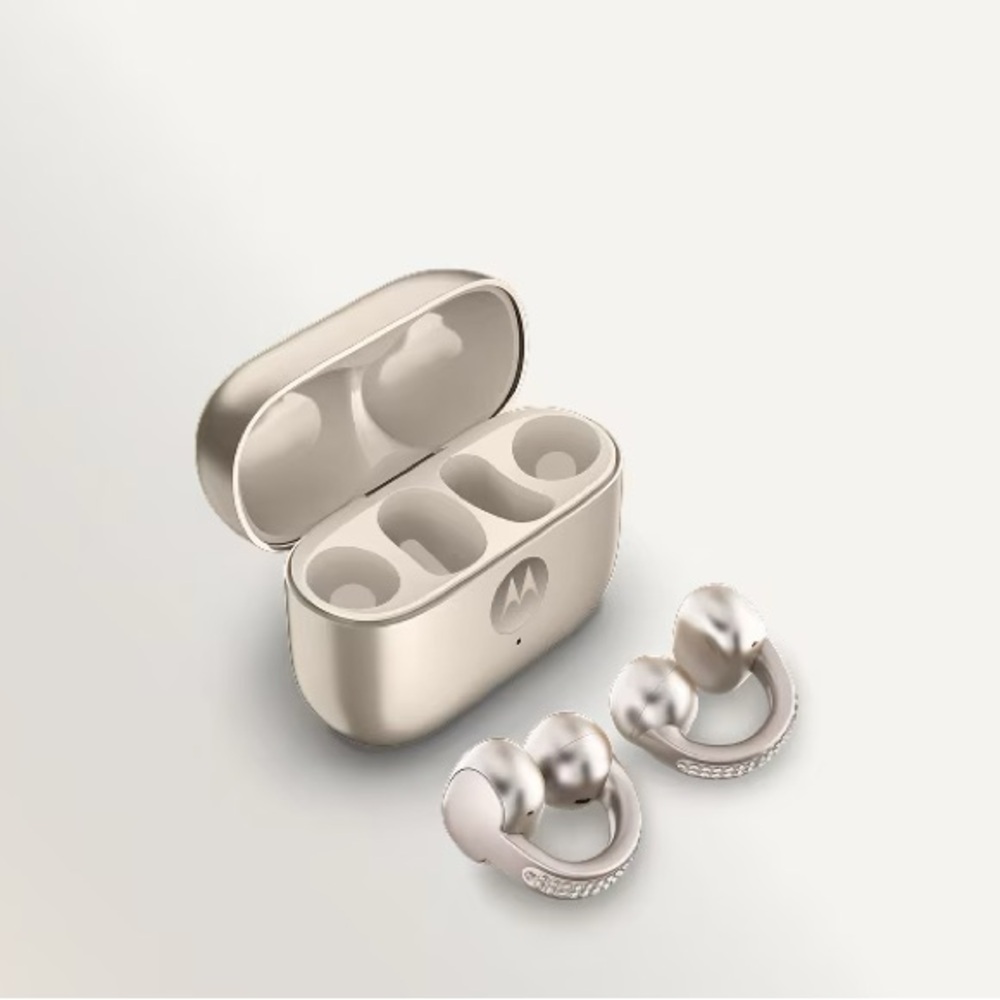 Motorola Metallic Moto Buds with Swarovski crystals and Charging Case